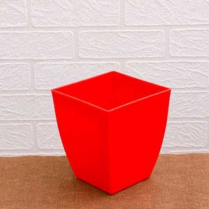 Square Pot - Red