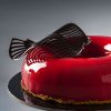 Red Mirror Glazed Strawberry Cake