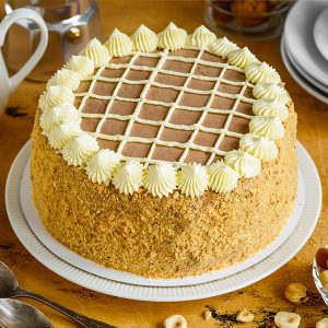 BUTTERSCOTCH CRUNCH CAKE - CakenFlora