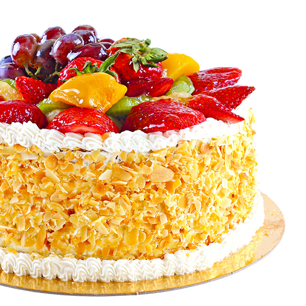 Butterscotch and Fruits Cake | FaridabadCake | Fruit cake design, Eggless  cake, Cake