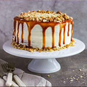 Almond Caramel Cake