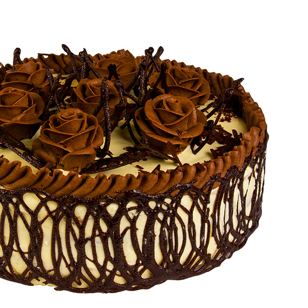 Chocolate Cream Rose Cake