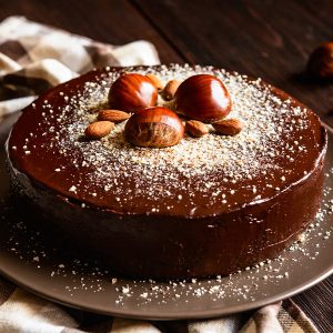 Almond Dark Chocolate Cake