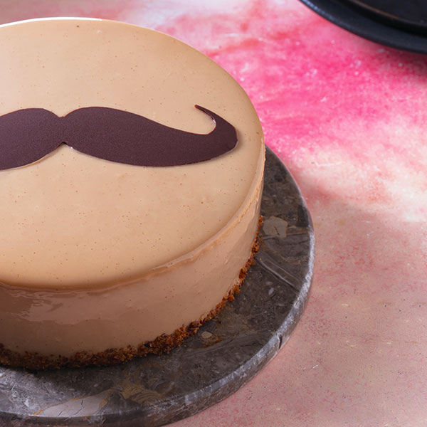 Moustache Chocolate Cake